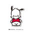 ポチャッコ キャラクターステッカー サンリオ マスクシリーズ イラスト ライセンス商品 LCS1112 gsオリジナルデザイン ステッカー 公式グッズ