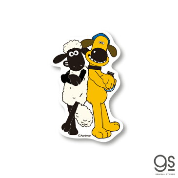 ひつじのショーン ミニステッカー ショーン&ビッツァー 02 キャラクターステッカー クレイアニメ アニメーション Shaun LCS1262 gs 公式グッズ