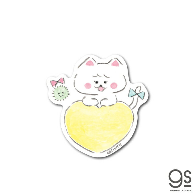 ほわころくらぶ しろころんちゃん ハート キャラクターステッカー 漫画 絵本 イラスト 可愛い こいぬ HWC003 gs 公式グッズ