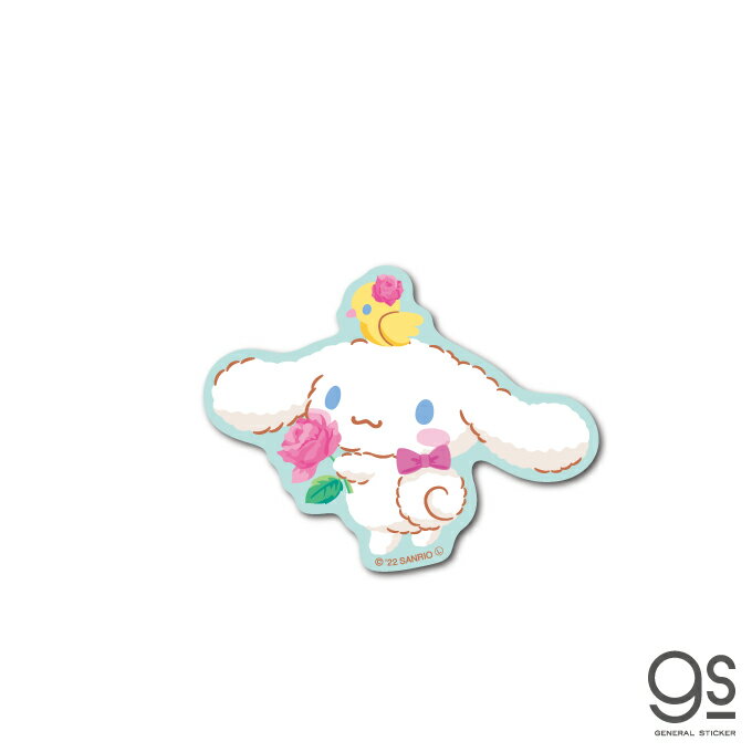 樂天商城 - シナモロール ミニステッカー フラワー キャラクターステッカー サンリオ SANRIO イラスト 人気 スマホ デコ LCS1467 gs 公式グッズ