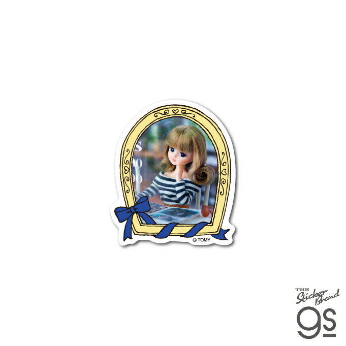 樂天商城 - リカちゃん ダイカットステッカー カフェリカちゃん スマホ スーツケース 手帳 雑貨 プレゼント 人形 可愛い gs 公式グッズ LICCA08