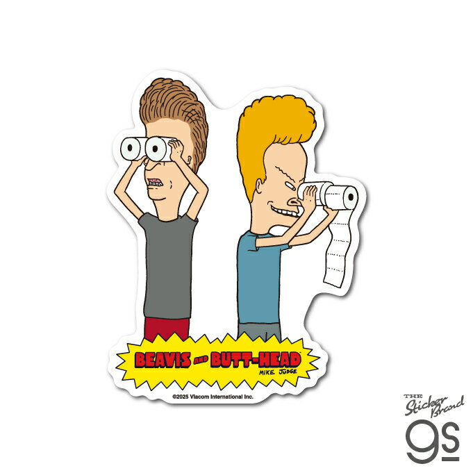 ビーバス＆バットヘッド ダイカットステッカー01 MTV ロック アニメ スーツケース コレクション キャラ..