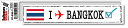 楽天ゼネラルステッカーフットプリントステッカー FP030-01 バンコク BANGKOK スーツケース ステッカー 旅行 目印 国 国旗 海外 トラベル グッズ