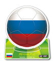 サッカーボールステッカー ロシア RUSSIAN FEDERATION NF001 サッカー ワールドカップ W杯 スポーツ 国旗 フラッグ 旅行 観戦グッズ