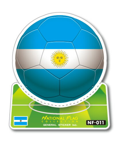 サッカーボールステッカー アルゼンチン ARGENTINA NF011 サッカー ワールドカップ W ...