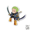 ワンピース エッグヘッド編 ゾロ SD キャラクター ステッカー ONEPIECE ライセンス商品 ジャンプ 漫画 マンガ アニメ gs 公式グッズ LCS16...