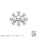 ONE PIECE ワンピースステッカー OPS83 黒ひげ海賊旗 Sサイズ ワンピース公式グッズ