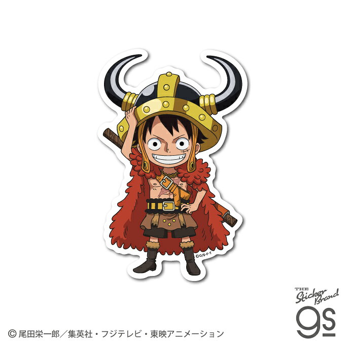 ワンピース ダイカットステッカー デフォルメ ルフィ(エルバフ編) アニメ 人気 手帳 スーツケース キャラクター gs 公式グッズ OPS141