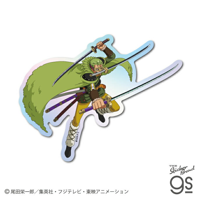 樂天商城 - ワンピース ホログラムステッカー ゾロ(エルバフ編) ONE PIECE アニメ スーツケース キャラクター gs 公式グッズ OPS132