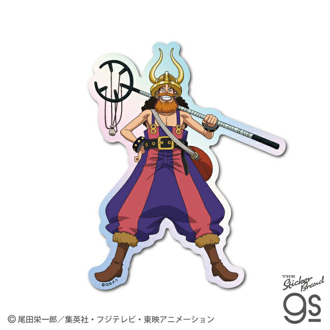 樂天商城 - ワンピース ホログラムステッカー ウソップ(エルバフ編) ONE PIECE アニメ スーツケース キャラクター gs 公式グッズ OPS134