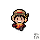 ピクセルワンピースステッカー ルフィ(エッグヘッドver.) キャラクター ONEPIECE ライセンス商品 漫画 アニメ gs 公式グッズ OPX091