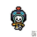 ピクセルワンピースステッカー ブルック(エッグヘッドver.) キャラクター ONEPIECE ライセンス商品 漫画 アニメ gs 公式グッズ OPX099