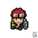 ピクセルワンピースステッカー キッド(討ち入り衣装) キャラクター ONEPIECE ライセンス商品 漫画 アニメ gs 公式グッズ OPX107