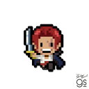 ピクセルワンピースステッカー シャンクス(エッグヘッドver.) キャラクター ONEPIECE ライセンス商品 漫画 アニメ gs 公式グッズ OPX116