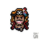 ピクセルワンピースステッカー 黒ひげ(エッグヘッドver.) キャラクター ONEPIECE ライセンス商品 漫画 アニメ gs 公式グッズ OPX117