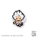 ピクセルワンピースステッカー ミニサイズ ルフィ(ギア5) キャラクター ONEPIECE ライセンス商品 漫画 アニメ gs 公式グッズ OPX114S