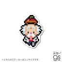 ピクセルワンピースステッカー ミニサイズ Dr.ベガパンク キャラクター ONEPIECE ライセンス商品 漫画 アニメ gs 公式グッズ OPX119S