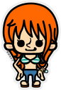 ワンピース パンソンワークス コラボステッカー ナミ 2 Sサイズ OPS15 ONE PIECE ステッカー グッズ