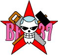 OPT27 フランキー海賊旗 ワンピース ONE PIECE 転写ステッカー 漫画 アニメ キャラクター グッズ