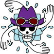 OPT28 ニコ・ロビン海賊旗 ワンピース ONE PIECE 転写ステッカー 漫画 アニメ キャラクター グッズ