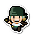 ピクセルワンピース ステッカー ゾロ ミニサイズ OPX002S ONE PIECE ドット絵 漫画 アニメ キャラクター グッズ