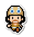 ピクセルワンピース ステッカー ウソップ ミニサイズ OPX004S ONE PIECE ドット絵 漫画 アニメ キャラクター グッズ