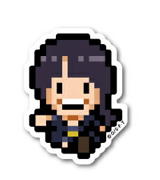 ピクセルワンピース ステッカー ロビン ミニサイズ OPX007S ONE PIECE ドット絵 漫画 アニメ キャラクター グッズ
