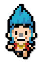 ピクセルワンピース ステッカー フランキー ノーマルサイズ OPX008 ONE PIECE ドット絵 漫画 アニメ キャラクター グッズ