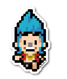 ピクセルワンピース ステッカー フランキー ミニサイズ OPX008S ONE PIECE ドット絵 漫画 アニメ キャラクター グッズ