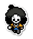 ピクセルワンピース ステッカー ブルック ミニサイズ OPX009S ONE PIECE ドット絵 漫画 アニメ キャラクター グッズ