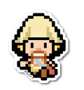 ピクセルワンピース ステッカー ウソップ 新世界ver ミニサイズ OPX013S ONE PIECE ドット絵 漫画 アニメ キャラクター グッズ