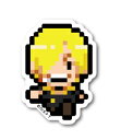 ピクセルワンピース ステッカー サンジ 新世界ver ミニサイズ OPX014S ONE PIECE ドット絵 漫画 アニメ キャラクター グッズ