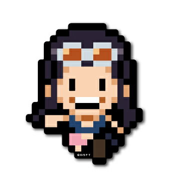 ピクセルワンピース ステッカー ロビン 新世界ver ノーマルサイズ OPX016 ONE PIECE ドット絵 漫画 アニメ キャラクター グッズ