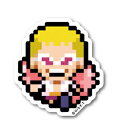 ピクセルワンピース ステッカー ドフラミンゴ ミニサイズ OPX021S ONE PIECE ドット絵 漫画 アニメ キャラクター グッズ