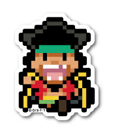 ピクセルワンピース ステッカー 黒ひげ ミニサイズ OPX022S ONE PIECE ドット絵 漫画 アニメ キャラクター グッズ