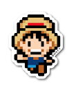 ピクセルワンピース ステッカー ルフィ 幼少期 ミニサイズ OPX028S ONE PIECE ドット絵 漫画 アニメ キャラクター グッズ