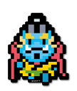 ピクセルワンピース ステッカー ジンベエ ノーマルサイズ OPX040 ONE PIECE ドット絵 漫画 アニメ キャラクター グッズ