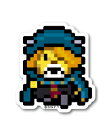 ピクセルワンピース ステッカー ペドロ ミニサイズ OPX041S ONE PIECE ドット絵 漫画 アニメ キャラクター グッズ