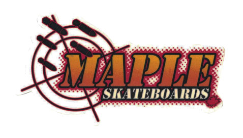 ステッカー No 1240 MAPLE SKATEBOARDS