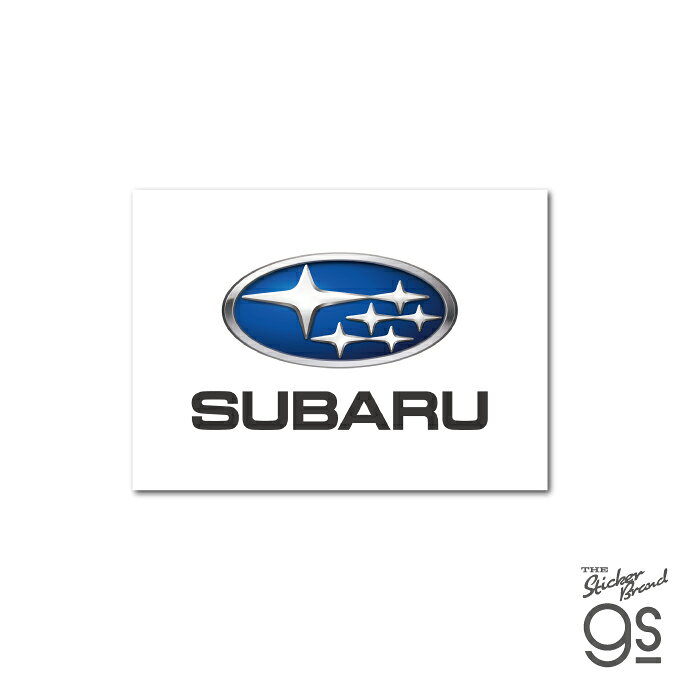SUBARU ダイカットステッカー ロゴ スバル エンブレム 自動車 スマホ 手帳 ガレージ スーツケース コレクション gs 公式グッズ SBR001