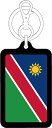 KSK452 ナミビア NAMIBIA 国旗キーホルダー 旅行 国旗 フラッグ スーツケース 2