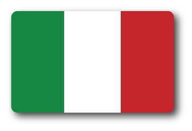 SK209 国旗ステッカー イタリア ITALY 1