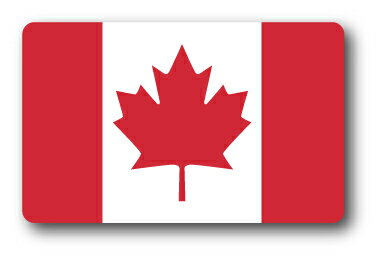 SK214 国旗ステッカー カナダ CANADA 100