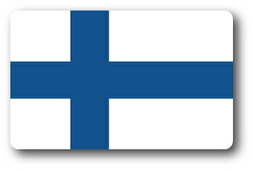 SK228 国旗ステッカー フィンランド F