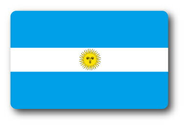 SK208 国旗ステッカー アルゼンチン A