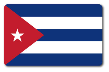 SK245 国旗ステッカー キューバ CUBA 10