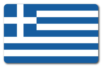 SK246 国旗ステッカー ギリシャ GREECE 