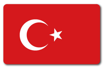 SK247 国旗ステッカー トルコ TURKEY 100