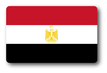 SK254 国旗ステッカー エジプト EGYPT 1