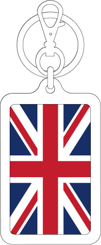 KSK280 イギリス ENGLAND 国旗キーホルダー 旅行 国旗 フラッグ スーツケース